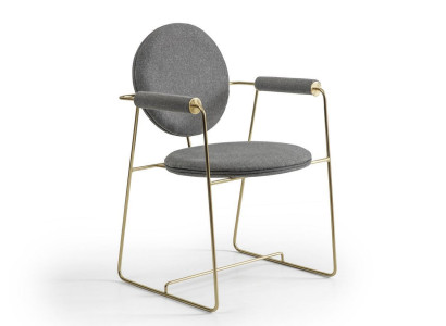 Dining room chair Designer Chair with Armrests Modern Furniture Upholstered Chair